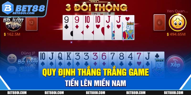 Quy định thắng trắng game Tiến Lên miền Nam